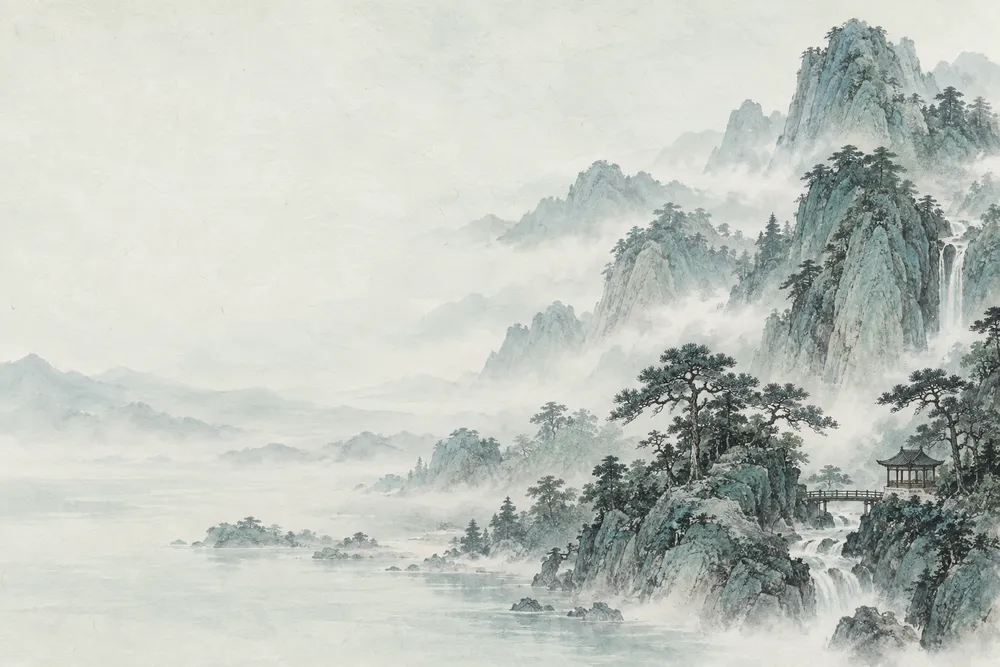 山水意象配图
